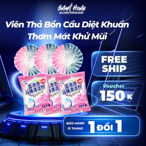 Viên thả bồn cầu diệt khuẩn thơm mát hương hoa tẩy sạch mảng bám khử mùi toilet thơm lâu nhà vệ sinh