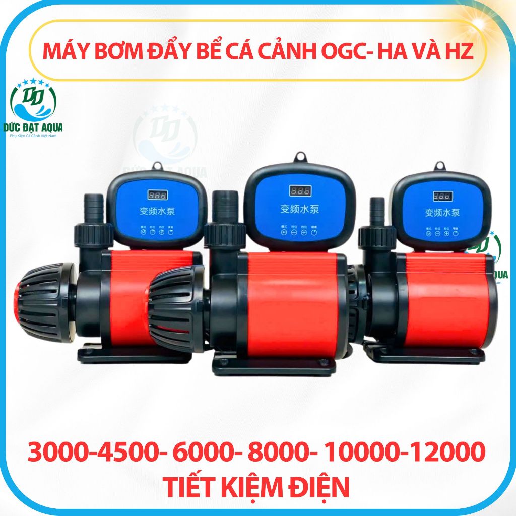 Máy bơm ĐẨY BỂ CÁ koi thủy sinh OGC- HA VÀ HZ- 3000-4500- 6000- 8000- 10000-12000 tiết kiệm điện 8