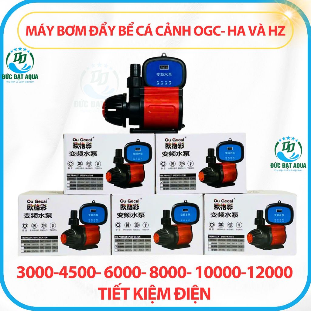 Máy bơm ĐẨY BỂ CÁ koi thủy sinh OGC- HA VÀ HZ- 3000-4500- 6000- 8000- 10000-12000 tiết kiệm điện