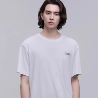 Mua hộ Hàn Quốc National Geographic  National Geographic ngắn tay áo 2pcs nhóm 1+1 nhỏ tiêu chuẩn ngắn tay thêu logo  Áo