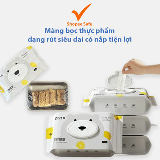 Màng bọc thực phẩm thế hệ mới dạng rút siêu dai tiện lợi có nắp đậy kín #A258