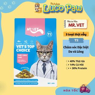 MRVET 5KG - 10KG Thức ăn cho mèo hạt Topping Cao Cấp T1, T2, T3, T4, G1 LUCOPAW Petshop