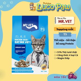 MRVET 5KG - 10KG Thức ăn cho mèo hạt Topping Cao Cấp T1, T2, T3, T4, G1 LUCOPAW Petshop