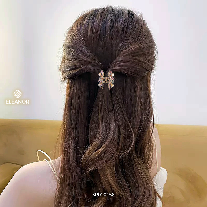 Kẹp tóc nữ Eleanor Accessories hình hồ điệp đính đá phụ kiện tóc kẹp tóc càng cua 10158