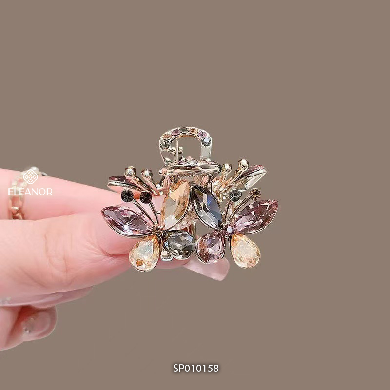 Kẹp tóc nữ Eleanor Accessories hình hồ điệp đính đá phụ kiện tóc kẹp tóc càng cua 10158