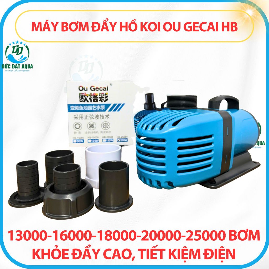 MÁY BƠM ĐẨY HỒ KOI OU GECAI HB 13000-16000-18000-20000-25000 BƠM KHỎE, TIẾT KIỆM ĐIỆN 2