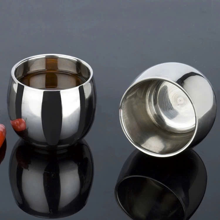 Cốc Hình Quả Trứng 350ml OYATTON Inox 18/10 Cao Cấp Cốc Ly Tách Uống Nước Đựng Đa Năng (OYT212)