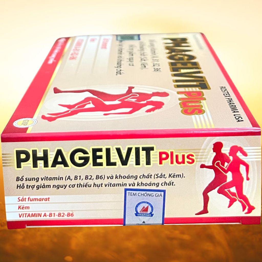 Phagelvit Plus 30 Viên - Rostex - Vinaphar - Vitamin Thanh Lọc