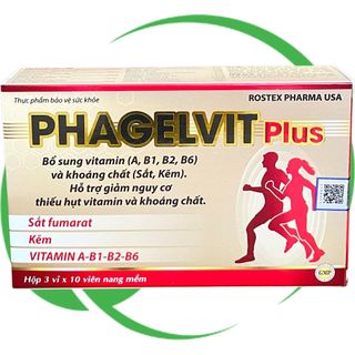 Phagelvit Plus 30 Viên - Rostex - Vinaphar - Vitamin Phục Hồi