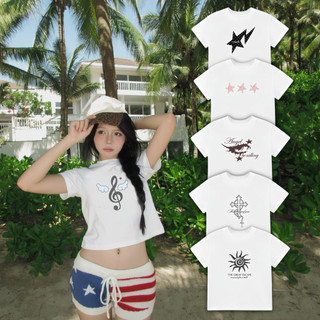 [10 MẪU] Áo Thun Nữ MINI TEE Hình in y2k - Kraken Drk Cotton chất liệu cotton Co Dãn 4 Chiều Mềm Mịn