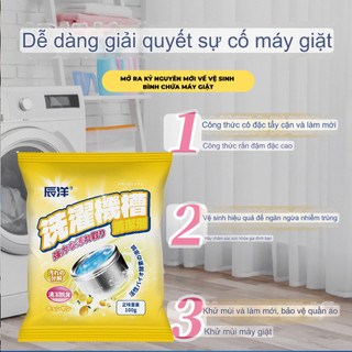 Gói Bột Vệ Sinh Lồng Giặt Nhật Bản Combo 5-10-20- Tẩy lồng giặt, Làm sạch máy giặt khử khuẩn