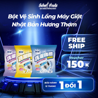Gói Bột Vệ Sinh Lồng Giặt Nhật Bản Combo 5-10-20- Tẩy lồng giặt, Làm sạch máy giặt khử khuẩn