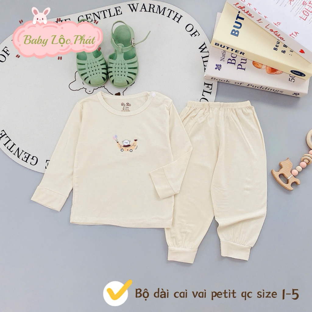 (LPDT 23) Bộ Quần Áo Thun Lạnh Dài Tay Mềm Mịn, Thoải Mái Cho Bé Yêu Từ 5-15kg