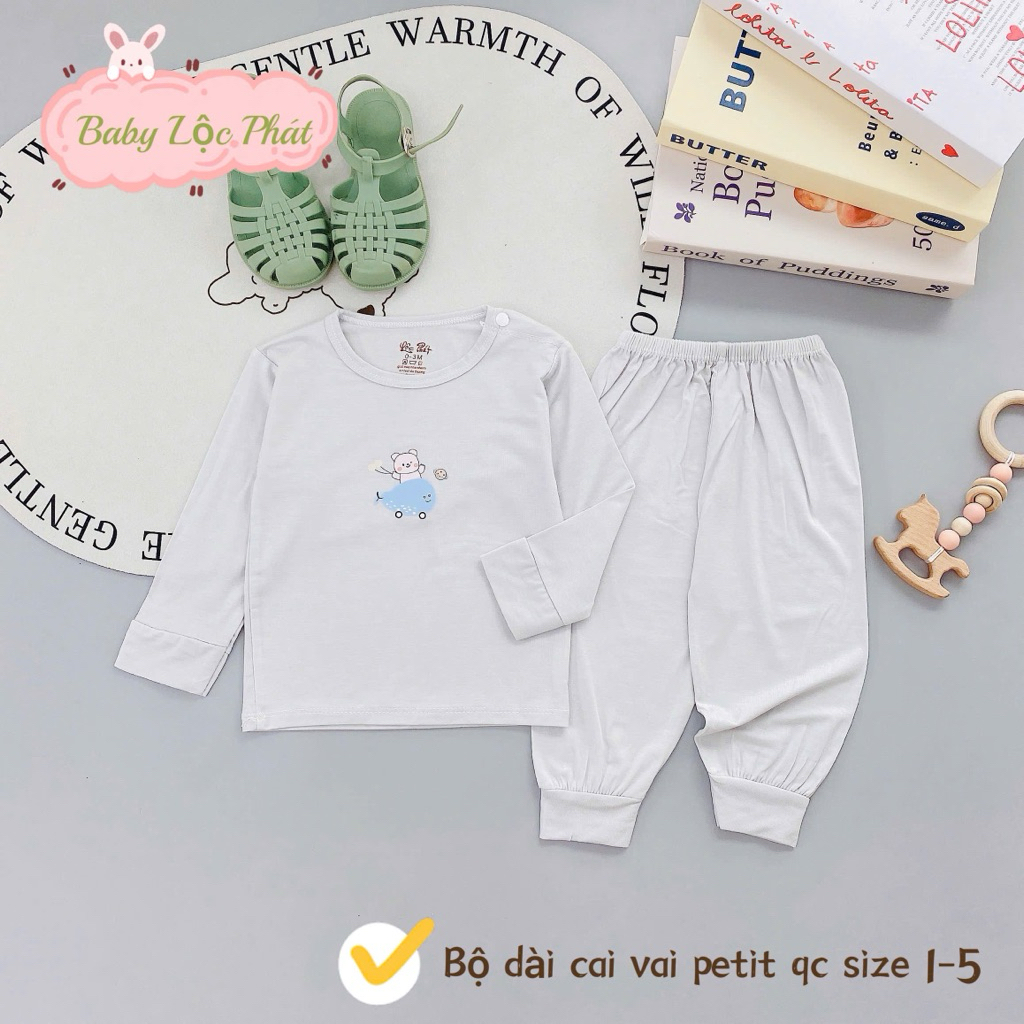 (LPDT 23) Bộ Quần Áo Thun Lạnh Dài Tay Mềm Mịn, Thoải Mái Cho Bé Yêu Từ 5-15kg
