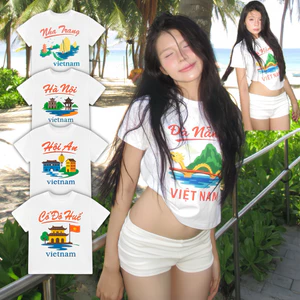 Áo Thun Nam Nữ Summer " Địa danh Việt Nam " Du Lịch, Đi Biển cotton 4 chiều mềm mịn - Kraken Drk