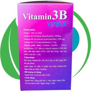 Combo 2 Hộp Vitamin 3B Viphar Tím - Vinaphar - Vinaphar - Vitamin Phục Hồi
