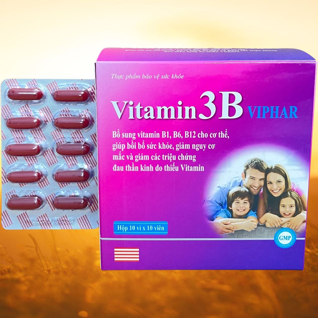 Combo 3 Hộp Vitamin 3B Viphar Tím - Vinaphar - Vinaphar - Vitamin Thanh Lọc