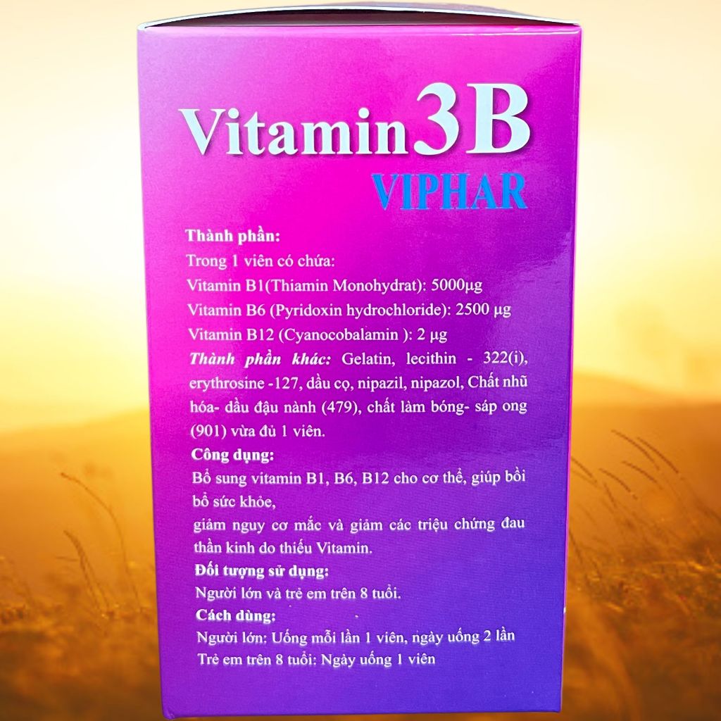 Combo 3 Hộp Vitamin 3B Viphar Tím - Vinaphar - Vinaphar - Vitamin Thanh Lọc