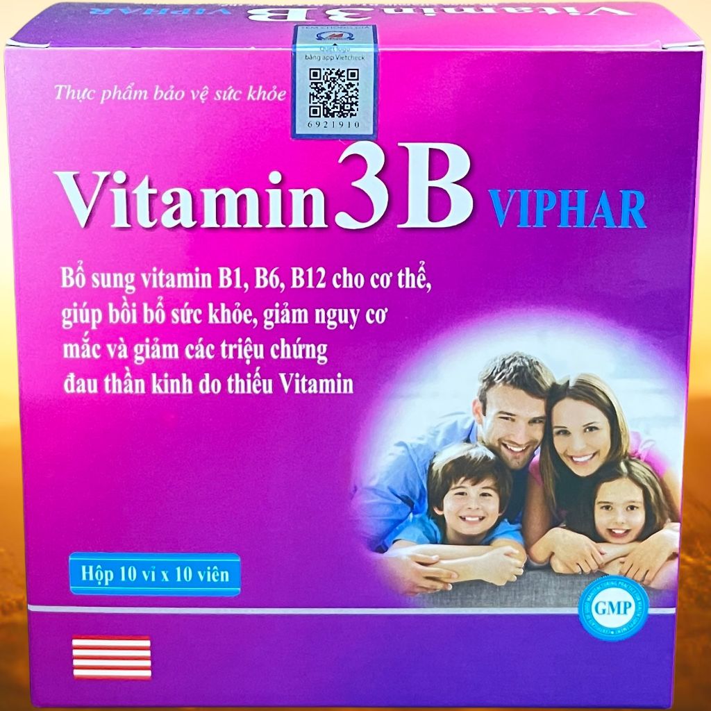 Combo 3 Hộp Vitamin 3B Viphar Tím - Vinaphar - Vinaphar - Vitamin Thanh Lọc