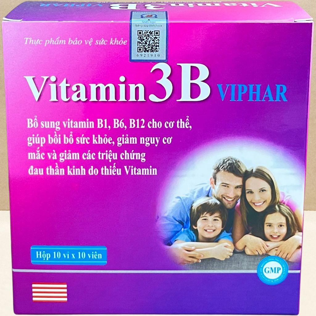 Combo 5 Hộp Vitamin 3B Viphar Tím - Vinaphar - Vinaphar - Vitamin Chữa Lành