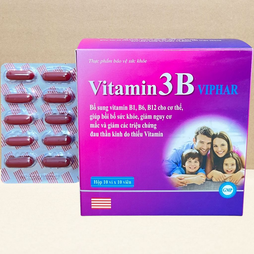 Combo 5 Hộp Vitamin 3B Viphar Tím - Vinaphar - Vinaphar - Vitamin Chữa Lành