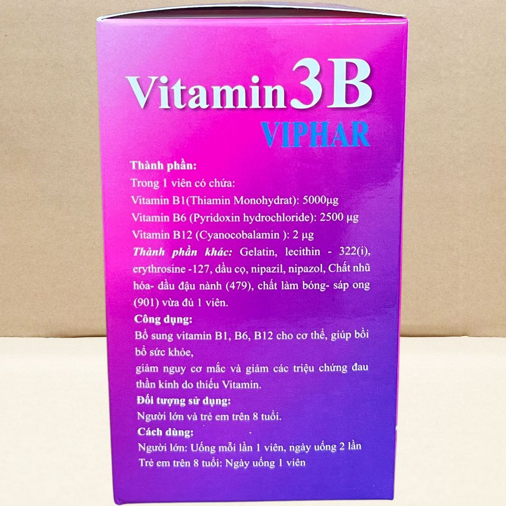 Combo 5 Hộp Vitamin 3B Viphar Tím - Vinaphar - Vinaphar - Vitamin Chữa Lành
