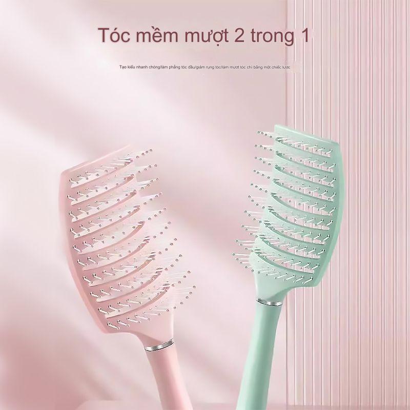 Lược chải tóc gỡ rối làm phồng chân tóc massage da đầu tạo kiểu tóc xoăn , dài tự nhiên
