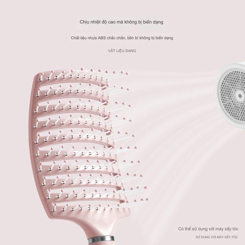 Lược chải tóc gỡ rối làm phồng chân tóc massage da đầu tạo kiểu tóc xoăn , dài tự nhiên