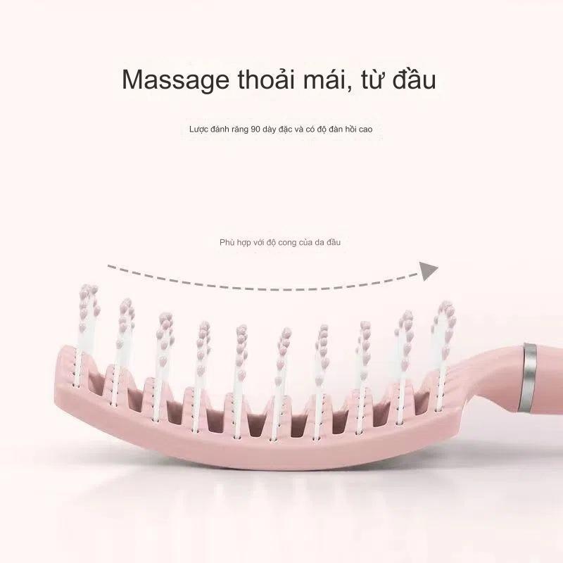 Lược chải tóc gỡ rối làm phồng chân tóc massage da đầu tạo kiểu tóc xoăn , dài tự nhiên