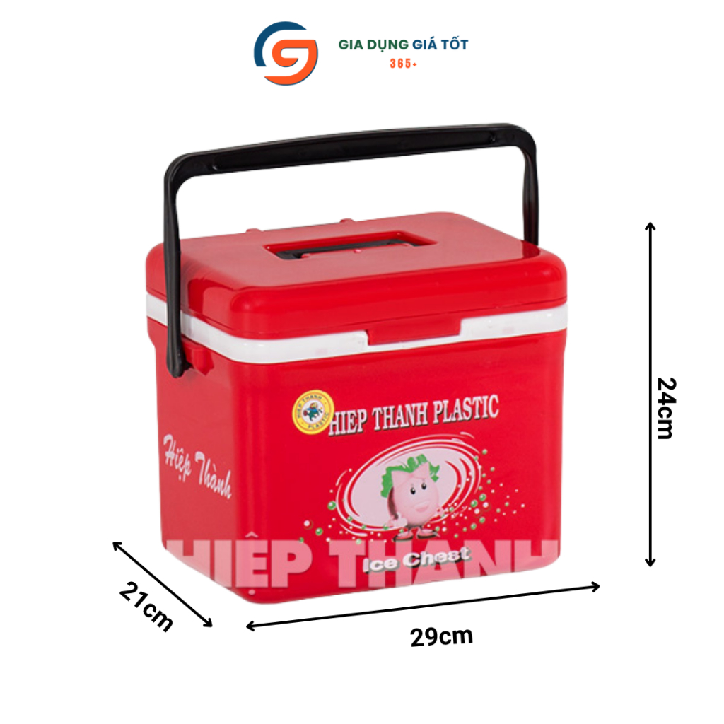 Thùng đá 12L Hitaco Hiệp Thành, hộp đựng đá nhỏ gọn giữ nhiệt 20 đến 48 giờ, có quai xách tiện lợi
