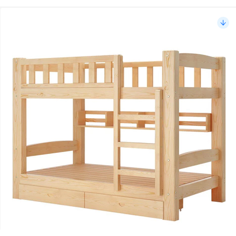 Giường 2 Tầng Cho 2 Bé, Giường Gỗ Thông Tự Nhiên Không Mối Mọt Chắc Chắn HOMEDECOR