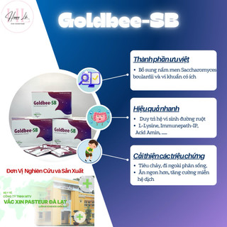 ✅[Chính hãng] Hỗ trợ tiêu chảy, táo bón hiệu quả Goldbee SB, cân bằng vi sinh đường ruột date 2027