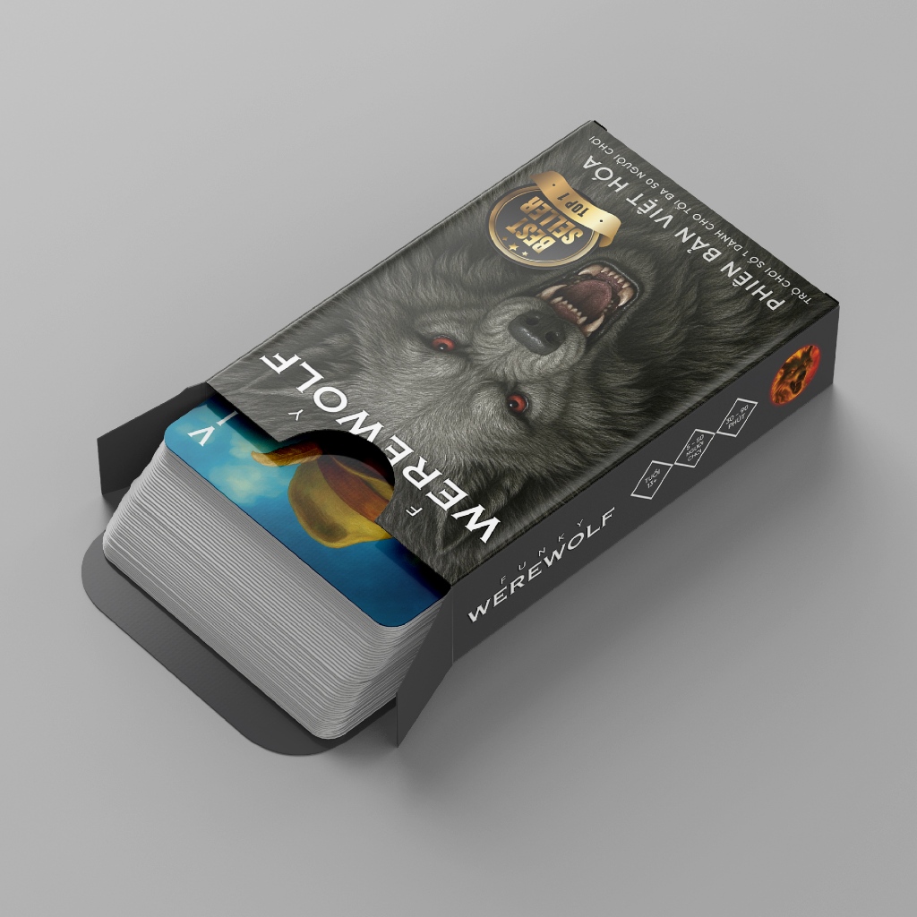 Bộ Bài Ma Sói Deluxe Bản Việt Hóa Đầy Đủ Các Nhân Vật, Board Game Vui Nhộn Cho Nhóm Bạn Bè Phù Hợp Với Mọi Lứa Tuổi