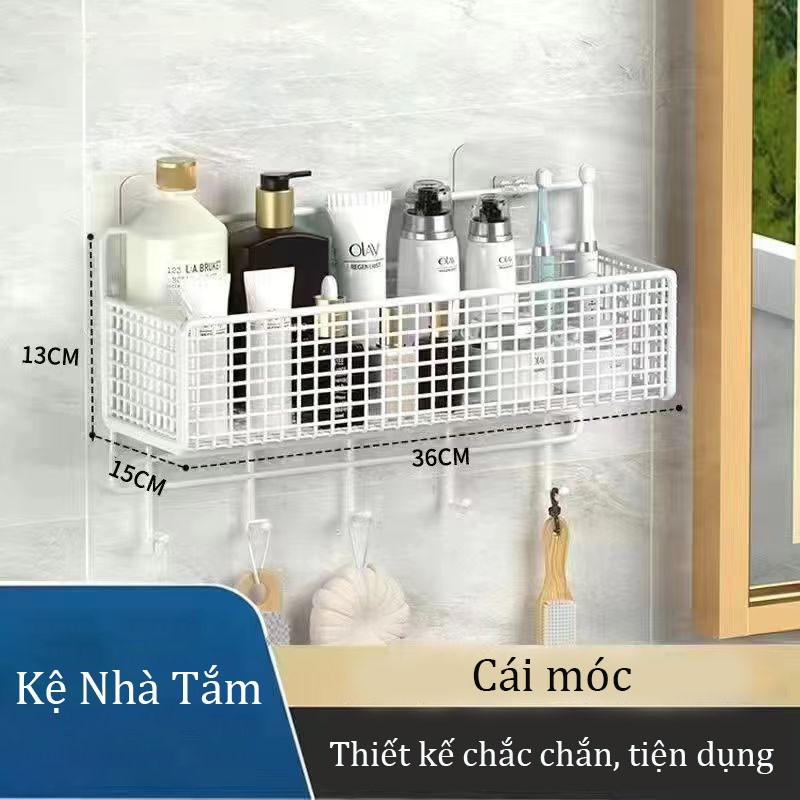 Kệ HÌNH CHỮ NHẬT Đựng Đồ Dùng Nhà Tắm  Chịu Lực Tốt Tiện Dụng.