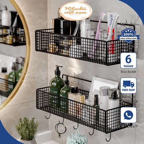 Kệ HÌNH CHỮ NHẬT Đựng Đồ Dùng Nhà Tắm  Chịu Lực Tốt Tiện Dụng.