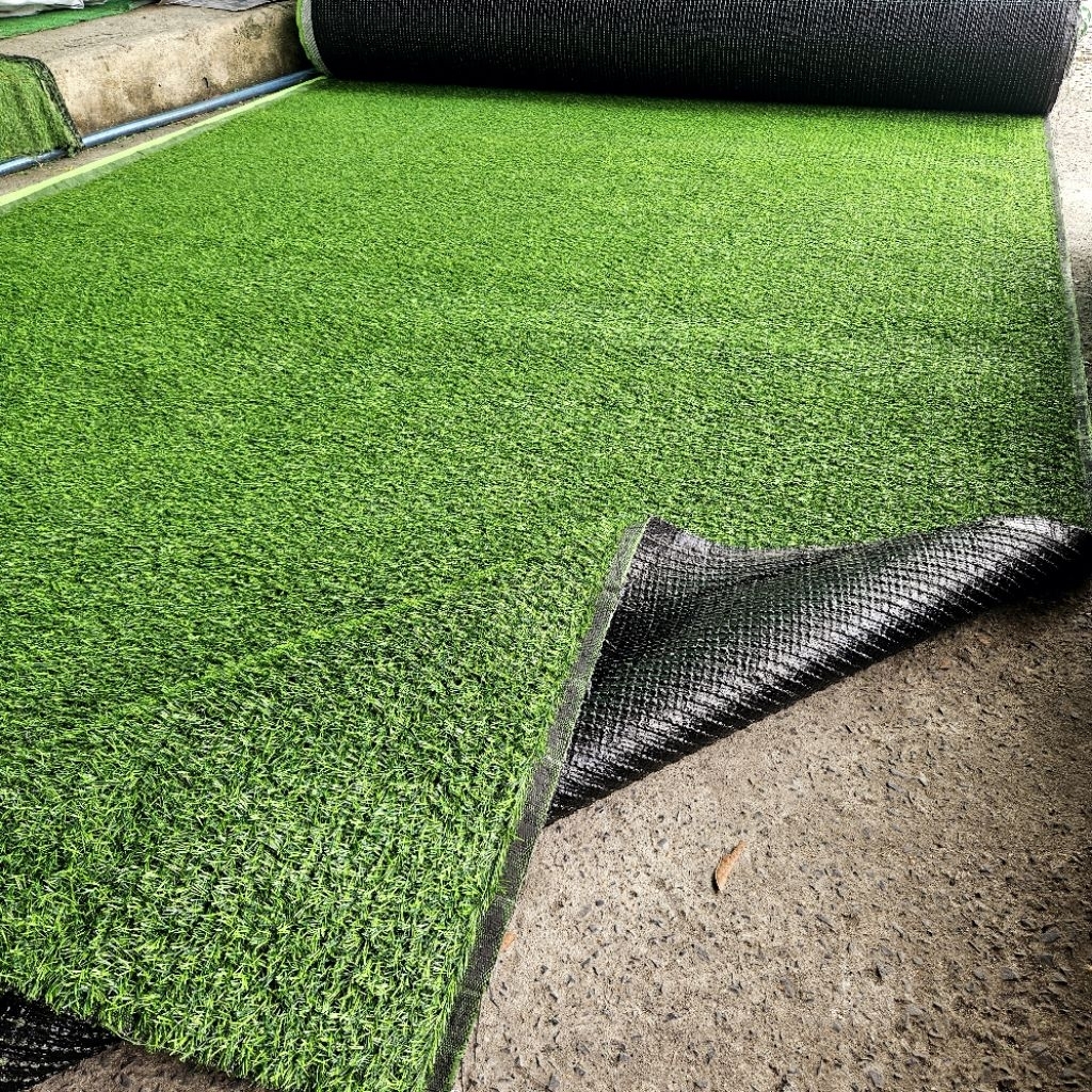 Combo 15m2(2 x 7.5m) Thảm cỏ nhân tạo 2cm mũi khâu dày đế pu  không bụi đen trải sàn, sân vườn
