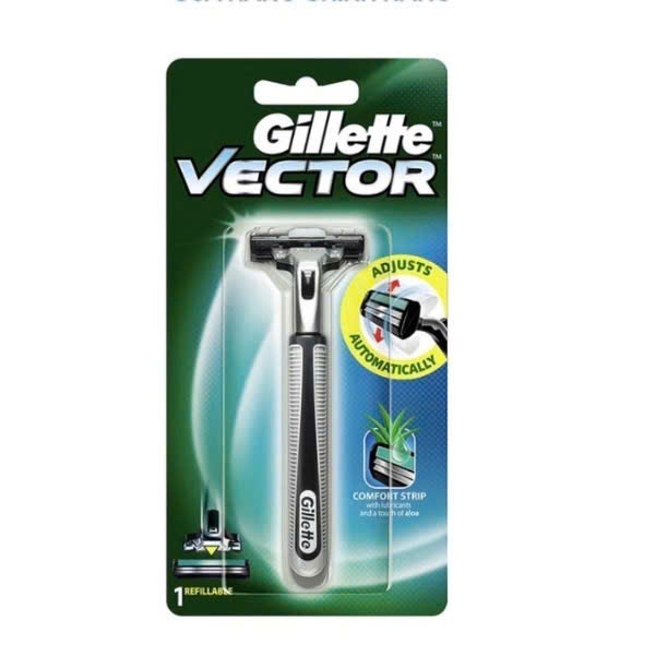 Dao Cạo Râu Gillette Lưỡi Dao Kép Cạo Sạch Cao Cấp - Hộp 1 Cán 1 Lưỡi