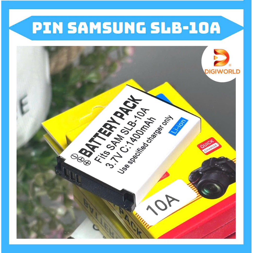 Pin Samsung SLB-10A(pin thay thế dung lượng cao)dùng cho WB150F, WB200F ...