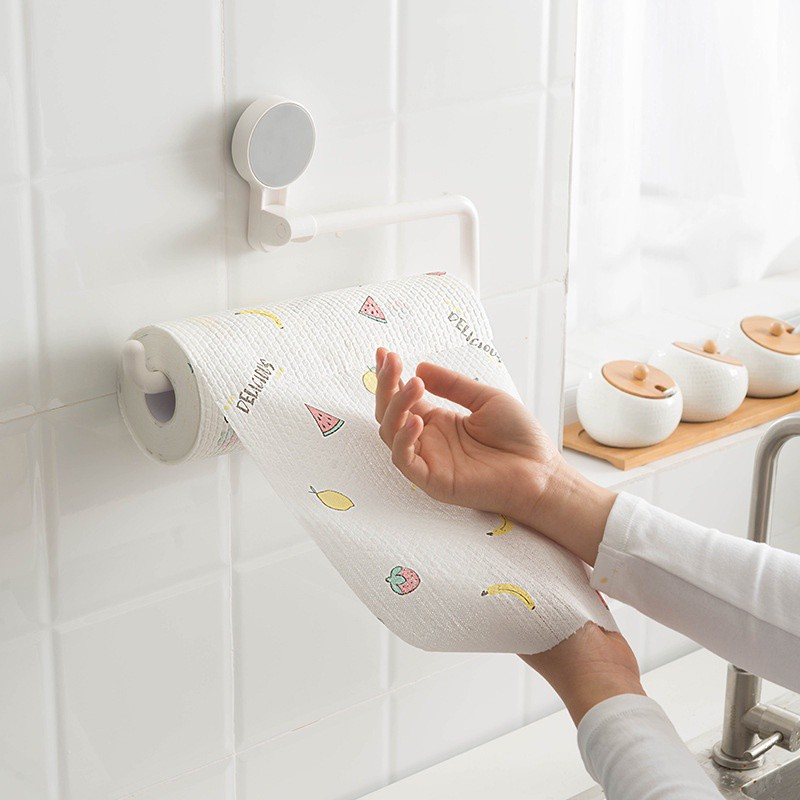 Cuộn 60 Tờ Khăn Giấy Lau Bếp Đa Năng, Khăn Giấy Đa Năng Lau Bếp, Lau Tay, Có thể tái sử dụng