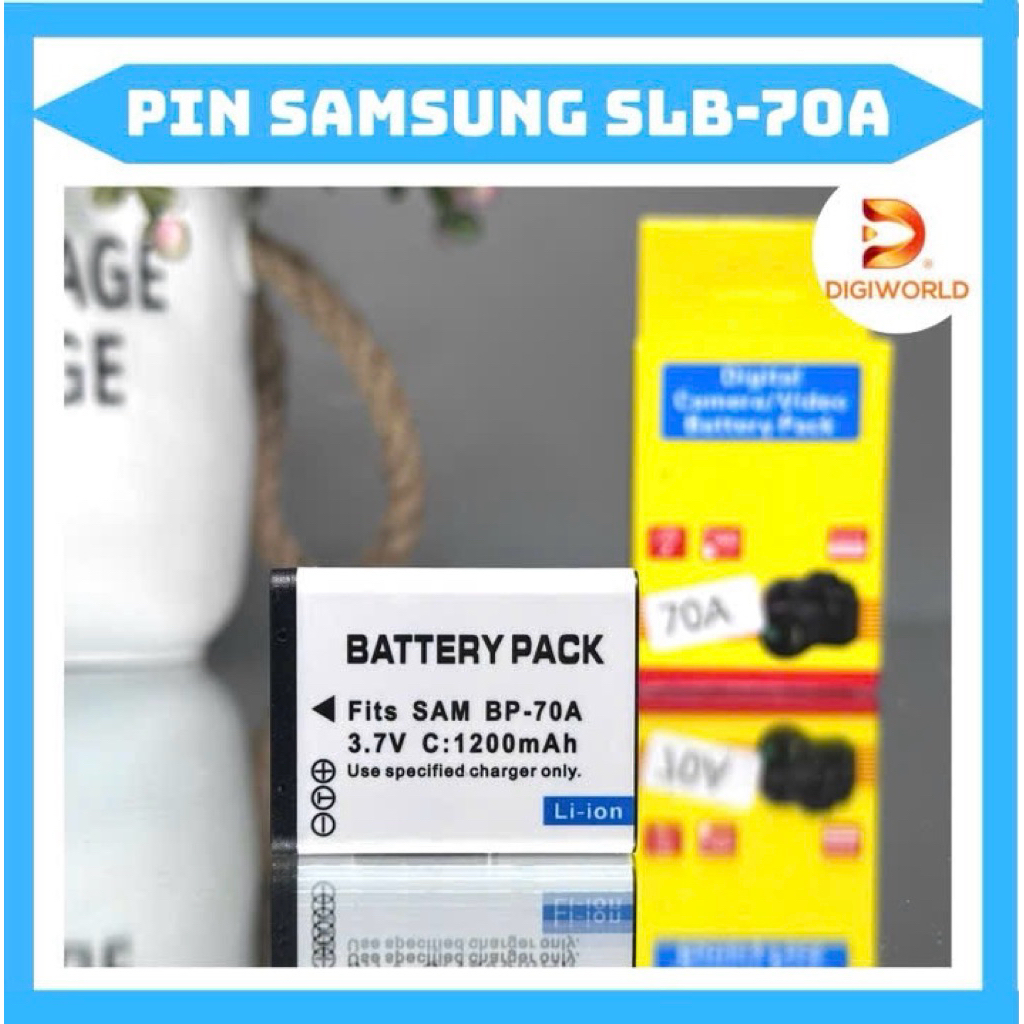 Pin Samsung SLB-70A(pin thay thế dung lượng cao)dùng cho ES65, ES67 ...