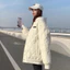 Áo phao TRÁM CÚC BẤM hàng Quảng Châu áo phao mùa đông chất phao ấm 2 mặt tay bo có lót big size