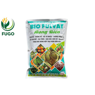 Phân bón lá hữu cơ BIO FULVATE RONG BIỂN, Dạng vảy nhuyễn tan 100% trong nước gói 1kg