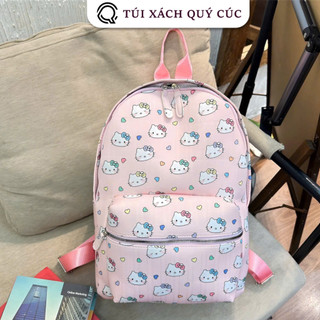 ( Balo Vải Mềm ) Hello Kitty đi học nam nữ thời trang size 43 vừa A4 laptop chất da đẹp đi chơi du lịch tiện lợi BL08