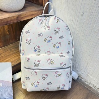 ( Balo Vải Mềm ) Hello Kitty đi học nam nữ thời trang size 43 vừa A4 laptop chất da đẹp đi chơi du lịch tiện lợi BL08
