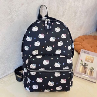 ( Balo Vải Mềm ) Hello Kitty đi học nam nữ thời trang size 43 vừa A4 laptop chất da đẹp đi chơi du lịch tiện lợi BL08