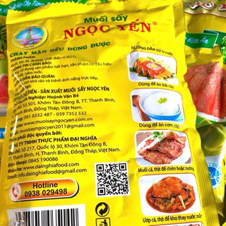 [2 gói/5 gói]_Muối sấy Ngọc Yến đặc sản Đồng Tháp- gói 100g và 250g