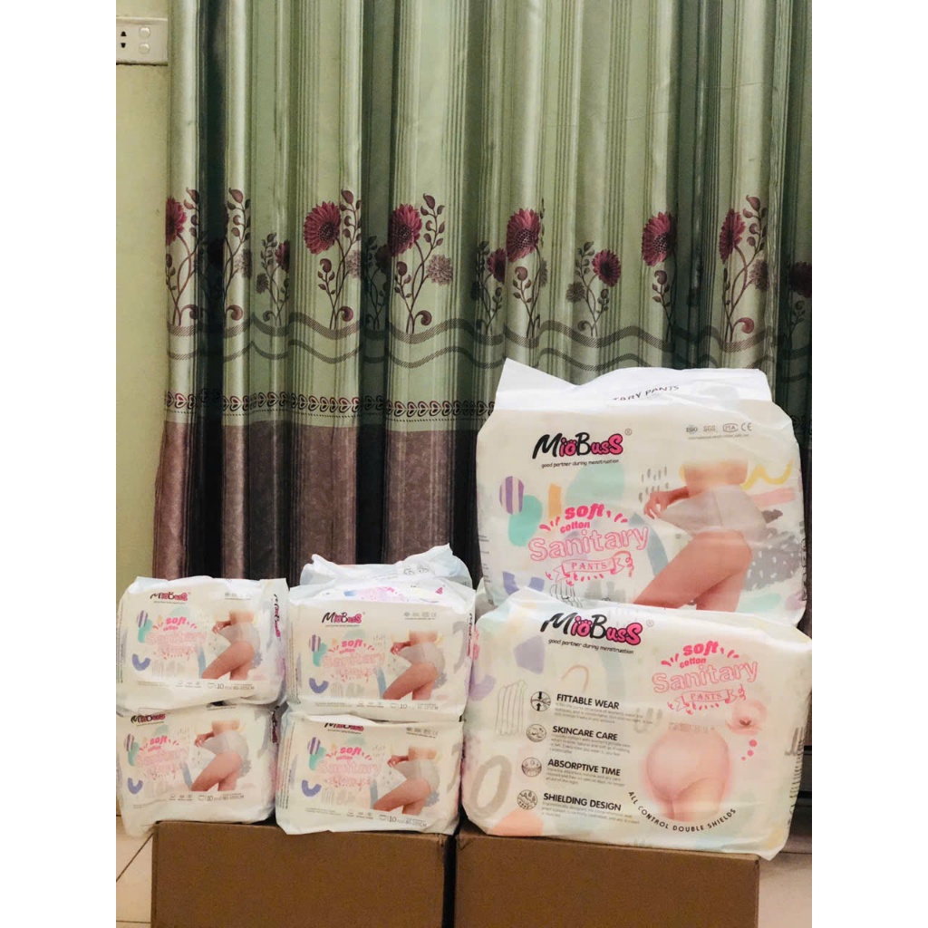 Băng vệ sinh quần Miobus siêu thấm – Mềm mại – Không tràn – Size 35 kg đến 80 kg