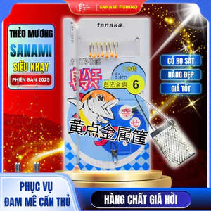 Bộ Thẻo Câu Cá Mương 7 lưỡi [Hàng Đẹp, Giá Tốt] Kèm Rọ Sắt PK75