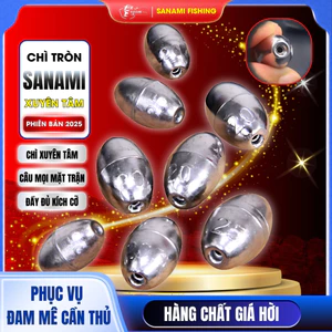 Chì Câu Cá Tròn Xuyên Tâm Đủ Size 3g,7g,10g Chất Lượng Cao PK7 [SF3]