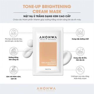 [HÀNG CÔNG TY] Mặt Nạ Ủ Trắng Da, Làm Sáng Da Ahohwa Tone-Up Brightening Cream Mask (20g)